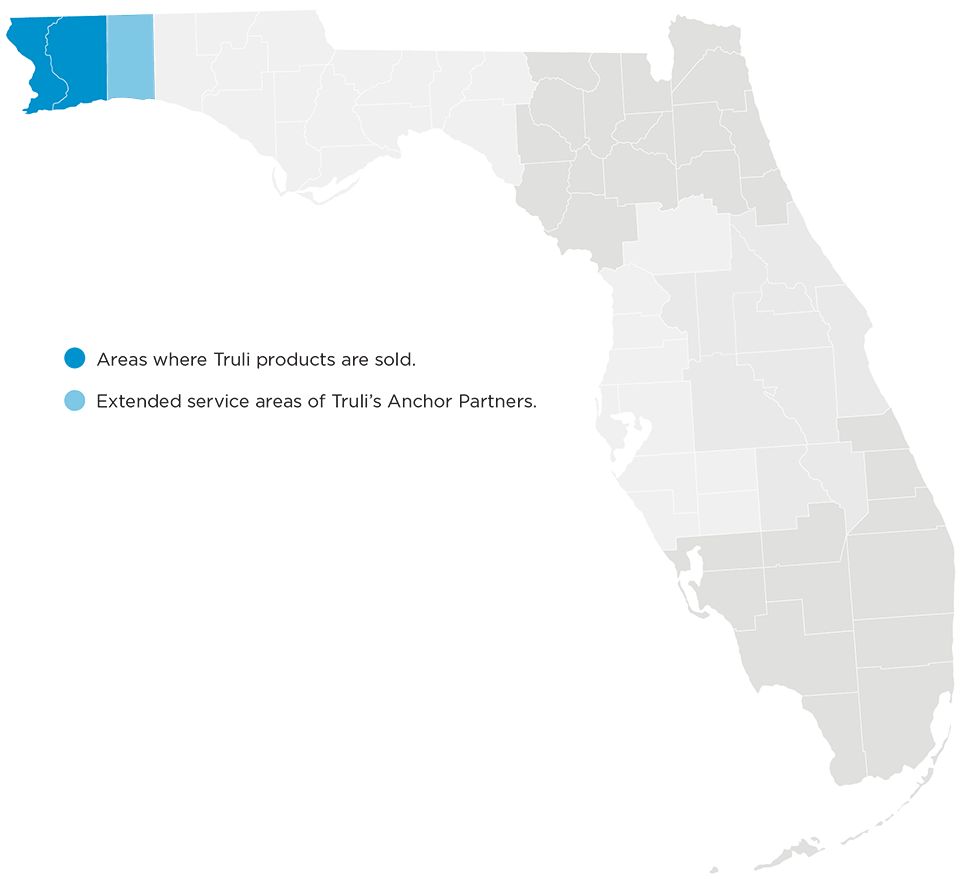 Northwest Florida map area