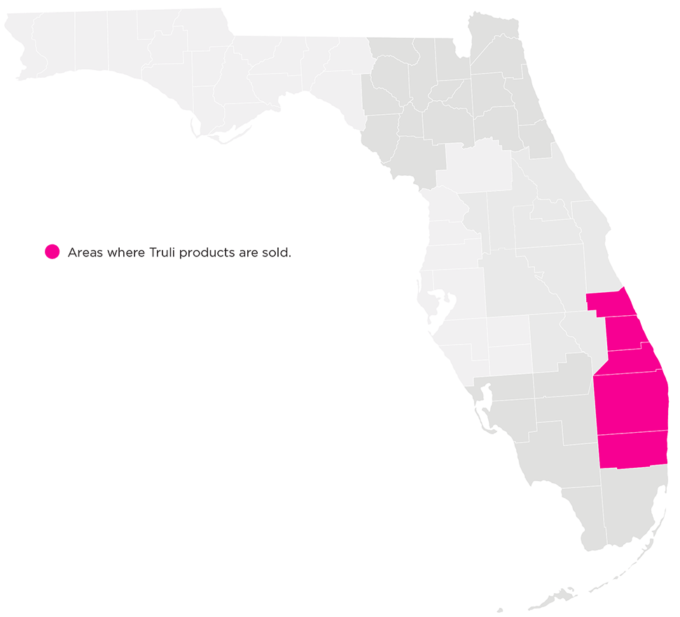 Mapa de la región del sur de Florida